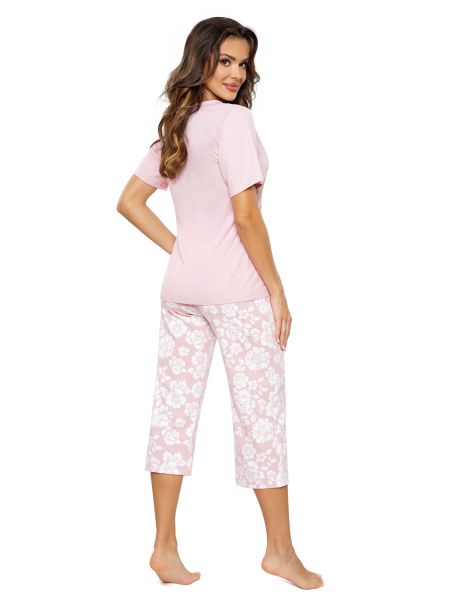 Baumwollpyjama mit 3/4 Hose - Rosalia 3/4 - 3