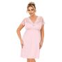 Nachthemd aus Spitze für Frauen - Livia plus size powder pink - 2