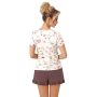 Damen-Schlafanzug mit gerüschten kurzen Shorts - Amaris short - 4