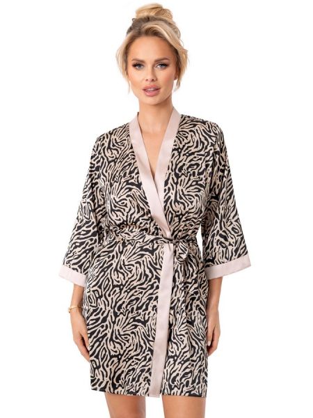 Morgenmantel aus Satin für Damen - Sheila - 3