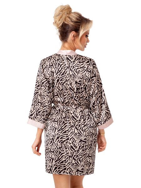 Morgenmantel aus Satin für Damen - Sheila - 4