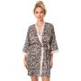 Morgenmantel aus Satin für Damen - Sheila - 4