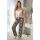 Satin-Pyjama mit langer Hose - Sheila lang
