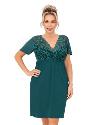 Nachthemd für Damen - Melania grün Übergrößen