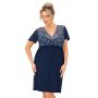 Damen-Nachthemd - Melania plus Größe navy blau - 2