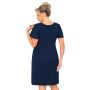Damen-Nachthemd - Melania plus Größe navy blau - 3