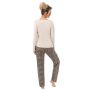 Schlafanzug für Damen in langer Pantherhose - Omari lang - 4