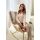 Damen Schlafanzug lange Hose - Daphne lang beige