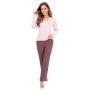 Damen Schlafanzug lange Hose - Daphne lang rosa - 4