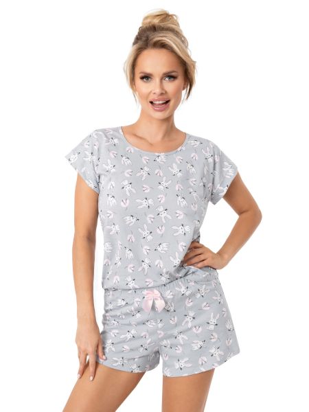 Baumwollpyjama für Damen mit kurzer Hose - Bunny short - 2