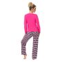 Karierter Baumwollpyjama für Frauen - Sleep long fuchsia - 3
