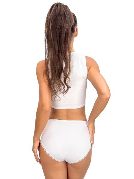 Höschen aus Baumwolle für Damen - 251 weiß - 3