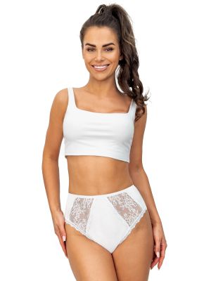 Damenhöschen mit hoher Taille - 246 weiß