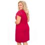 Elegancka koszula nocna - Silvana plus size malinowy - 4