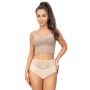 Höschen aus Baumwolle mit hoher Taille - 243 beige - 3