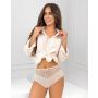 Höschen aus Baumwolle mit hoher Taille - 243 beige - 2