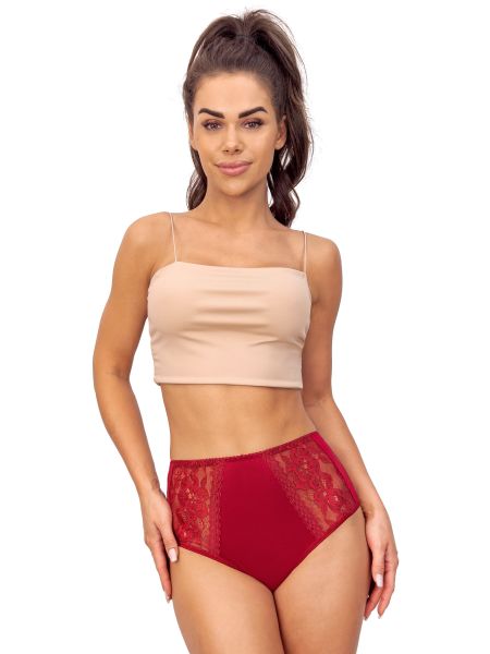 Komfort-Bikini-Unterteil mit hoher Taille - 239 burgundy - 2