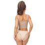 Höschen mit hoher Taille und Spitze - 235 beige - 5