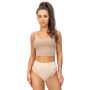 Höschen mit hoher Taille und Spitze - 235 beige - 3
