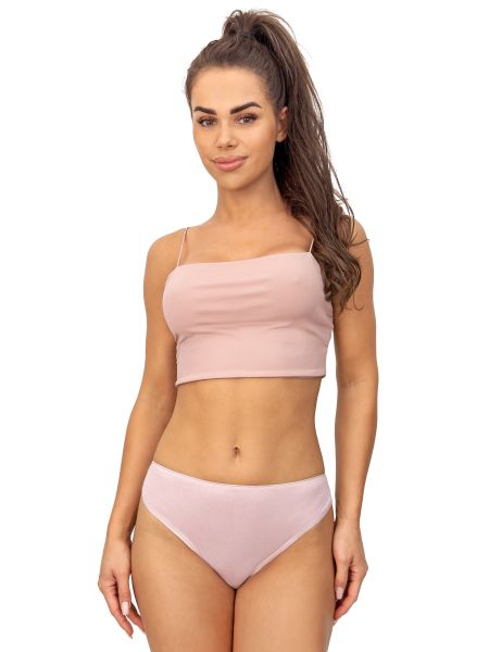 Bikini-Unterteil Medium mit Spitze - 233 rosa - 2