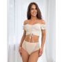 Beigefarbene Slips mit hoher Taille - 228 beige - 2