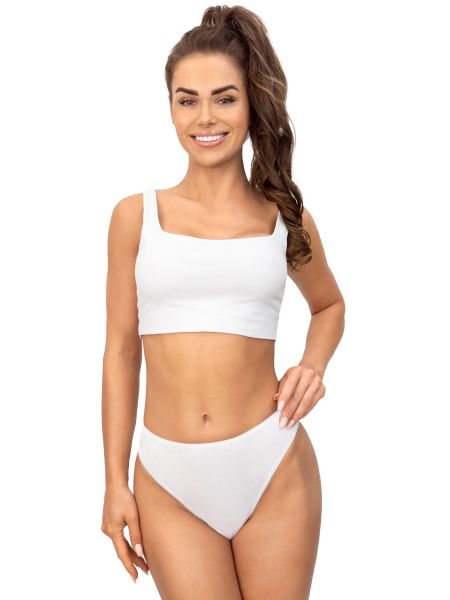 Brasilianer mit Spitze - 220 weiß - 2
