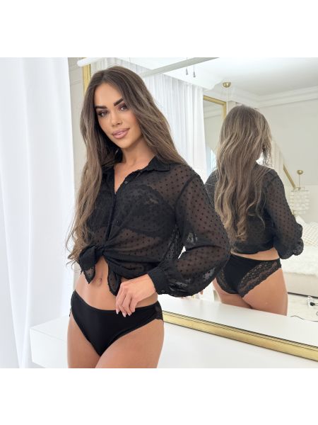 Schwarzes Spitzenhöschen für Frauen - 216 schwarz - 2