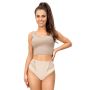 Beigefarbene Höschen mit hoher Taille - 213 beige - 3