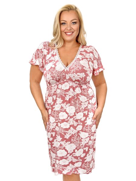 Nachthemd mit Blumenmuster – Tina Plus Size - 2
