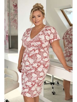 Nachthemd mit Blumenmuster – Tina Plus Size