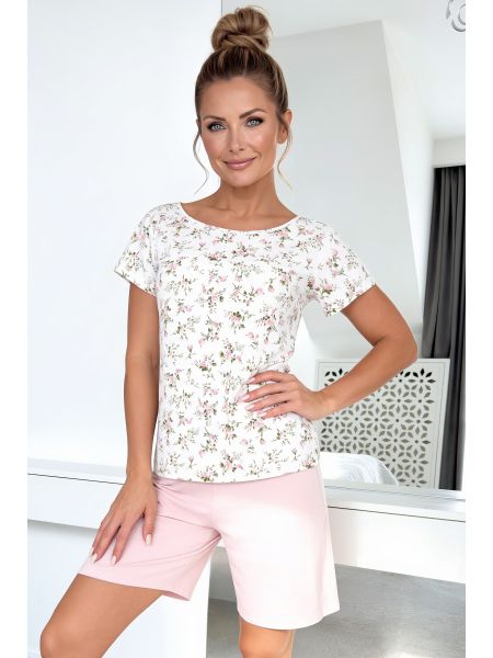 Baumwollpyjama für Damen – Emilia 1/2