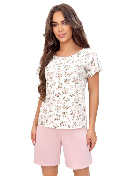 Baumwollpyjama für Damen – Emilia 1/2 - 2