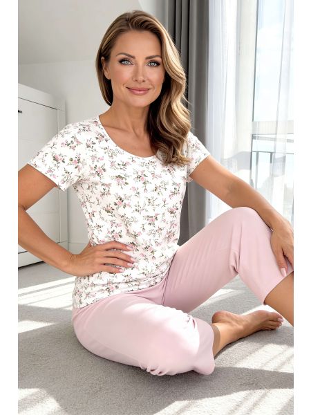Baumwollpyjama-Hose 3/4 - Emilia 3/4