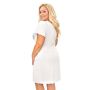 Nachtkleid in Ecru mit Spitze – Angela Plus Size - 4