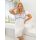Nachtkleid in Ecru mit Spitze – Angela Plus Size