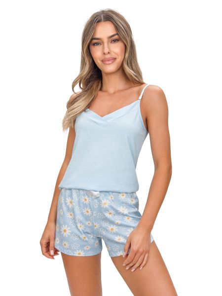 Baumwollpyjama mit Trägern – Margaret Top - 2