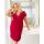 Elegantes Shirt mit Spitze – Sonia Plus Size in Bordeauxrot