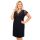 Schwarzes Nachthemd aus Viskose – Sonia Plus Size schwarz