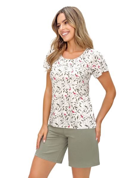 Damenpyjama mit Blumenmuster – Melisa 1/2 - 2