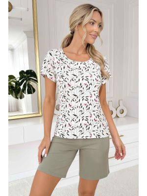 Damenpyjama mit Blumenmuster – Melisa 1/2