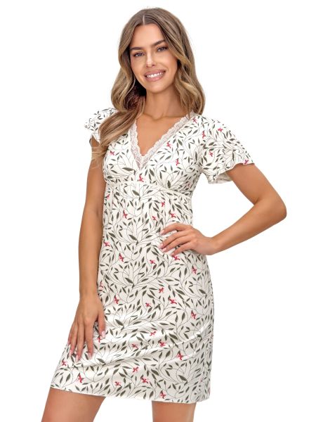 Damen-Nachthemd mit Blumenmuster – Melisa - 3