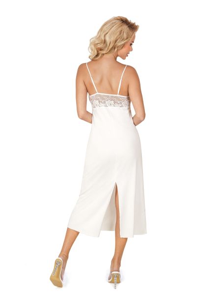 Langes Nachthemd für Damen – Jasmine long ecru - 3