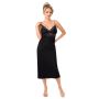 Elegantes, langes Nachthemd – Jasmine long schwarz - 3