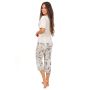 Damenpyjama mit 3/4-Hosen – Goya 3/4 - 4