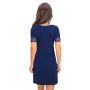 Damen-Nachthemd in Marineblau – Linda Marineblau - 4
