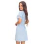 Hellblaues Nachthemd mit Spitze – Linda hellblau - 4