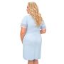 Elegantes blaues Nachthemd – Linda Plus Size, blau - 4