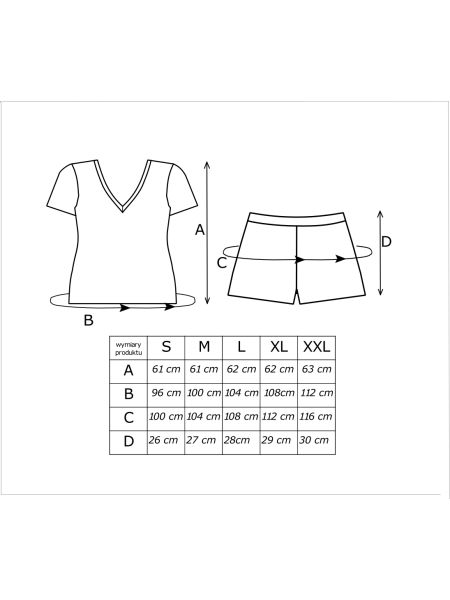 Damen-Pyjama aus Viskose mit kurzen Hosen – Pati Short - 4