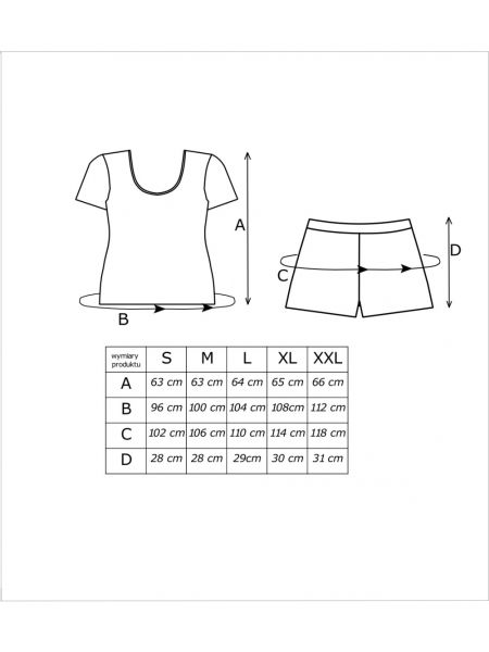 Damen-Baumwollpyjama mit kurzen Hosen – Sheep II Short - 5