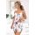 Satin-Pyjama für Damen mit Blumenmuster – Julia 1/2